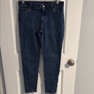 White House Black Market Dark Blue Skinny Jeans